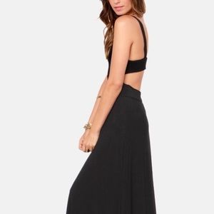 TALL OF THE WILD BLACK MAXI DRESS